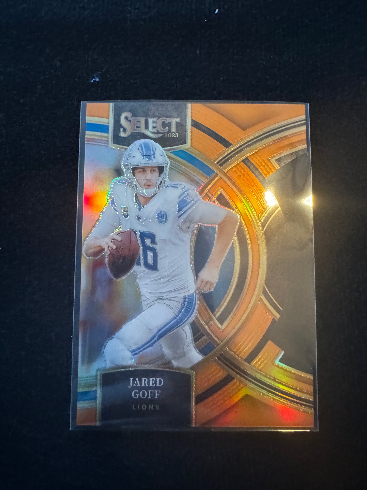 2024 Jared Goff Select Premier Orange 348/399