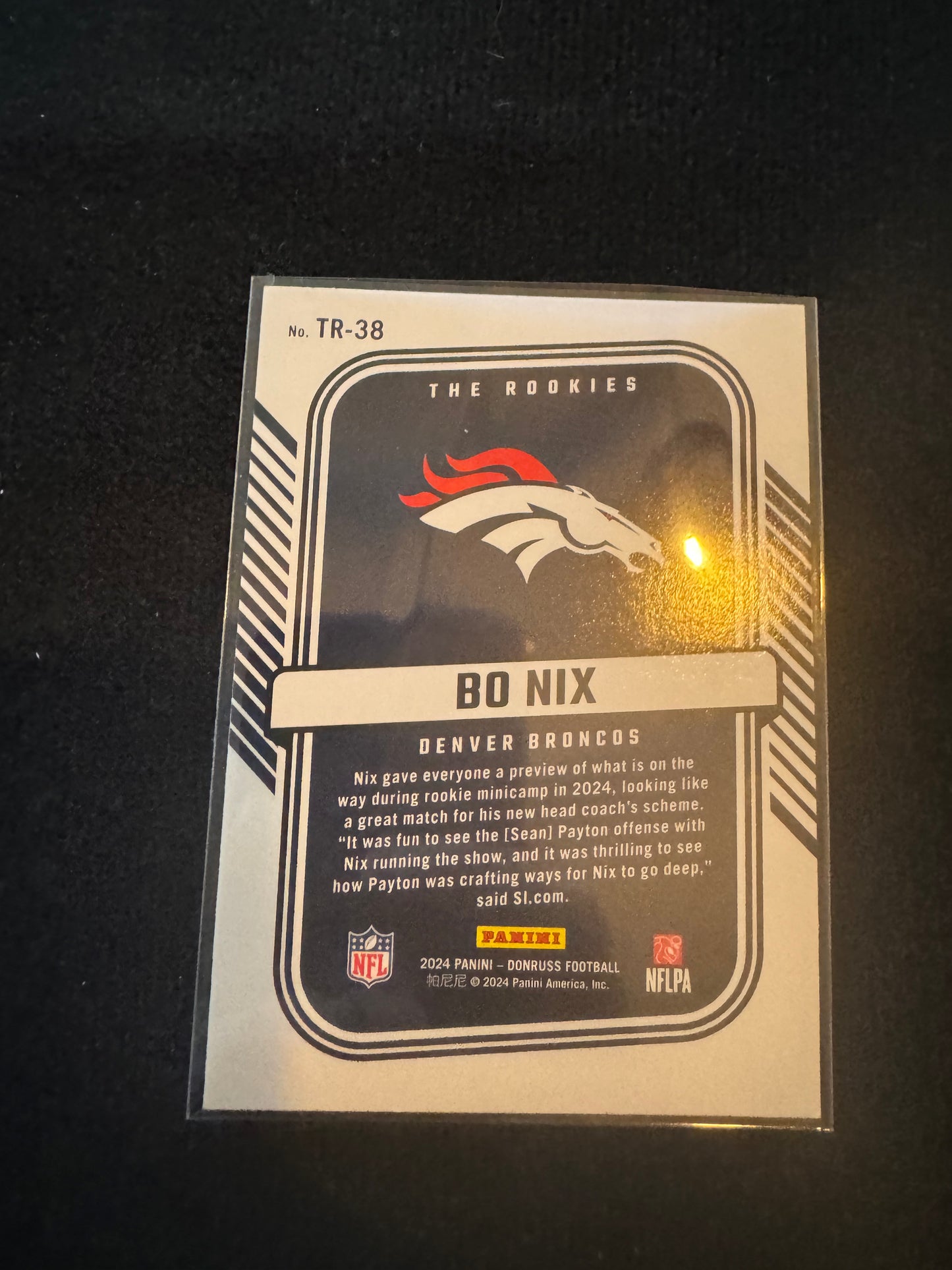 2024 Bo Nix The Rookies Donruss