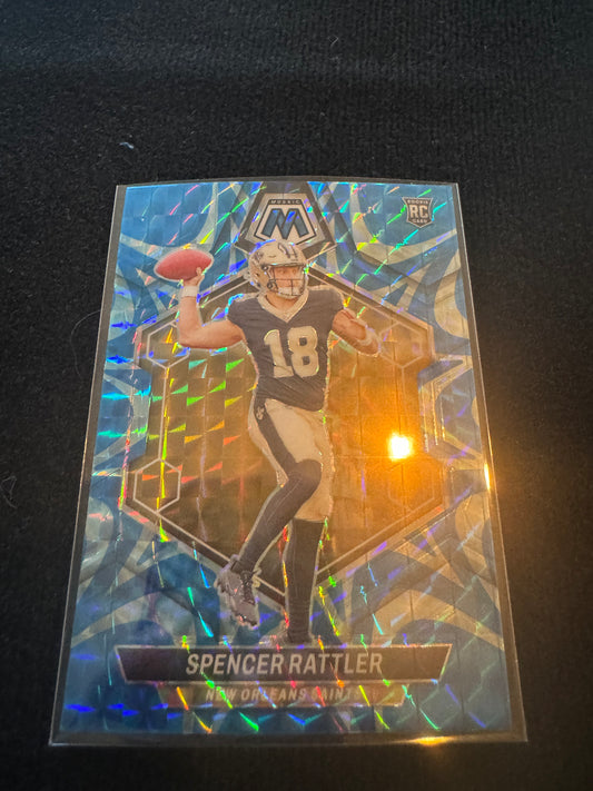 2024 Spencer Rattler Mosaic reactive blue RC