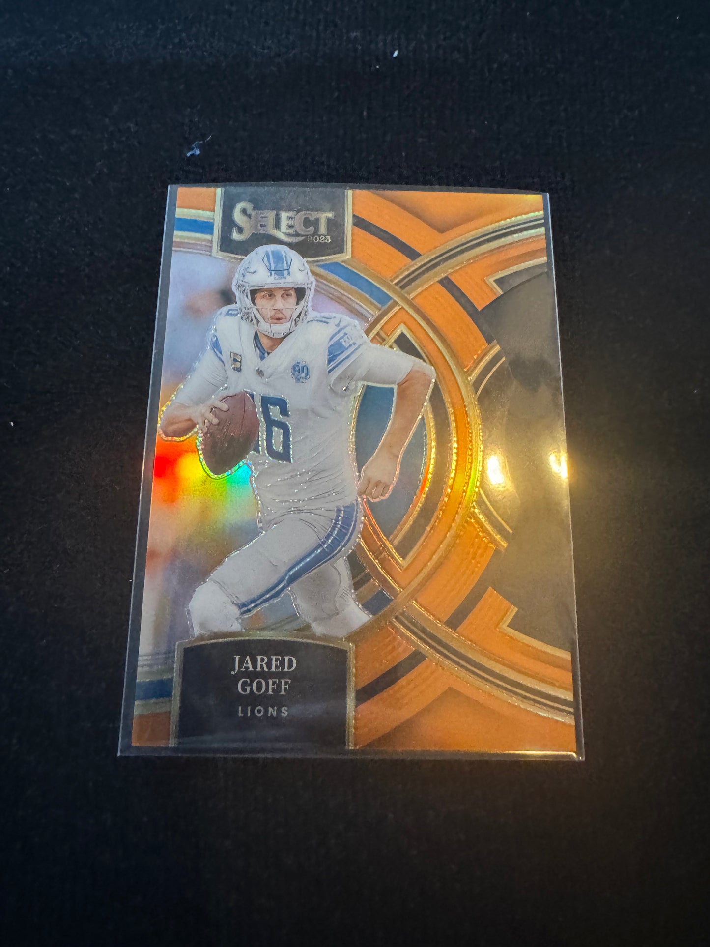 2024 Jared Goff Select Premier Orange 348/399