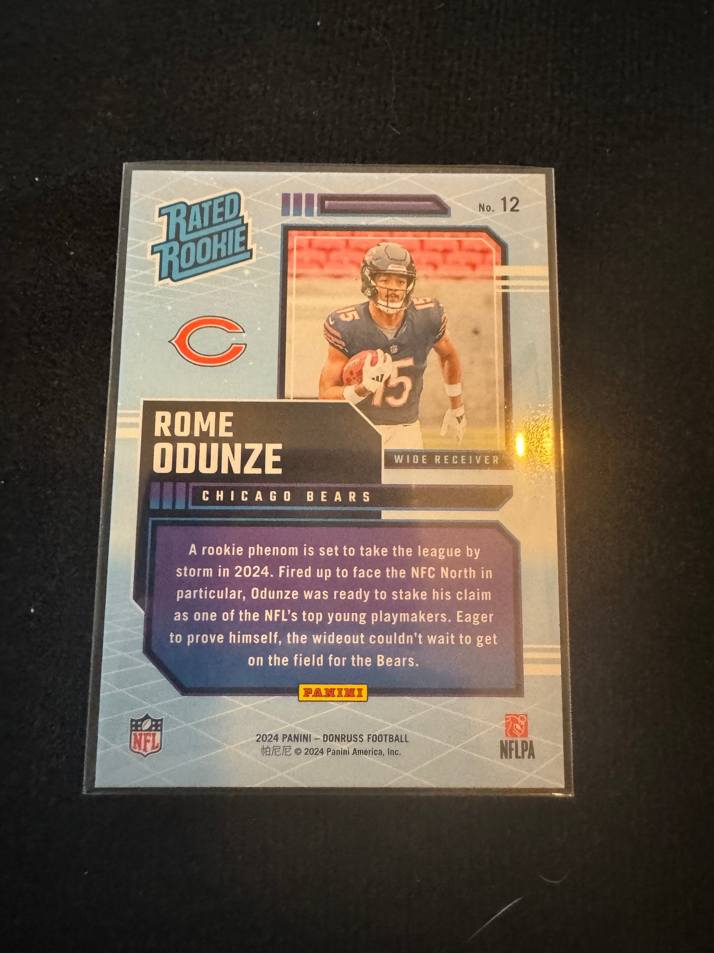 2024 Rome Odunze Rated Rookie Retro Donruss